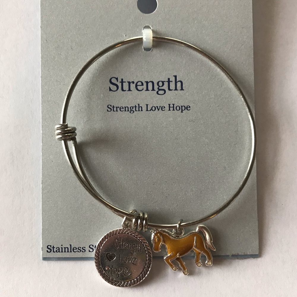 Belk Stainless Steel Horse Charm Bracelet